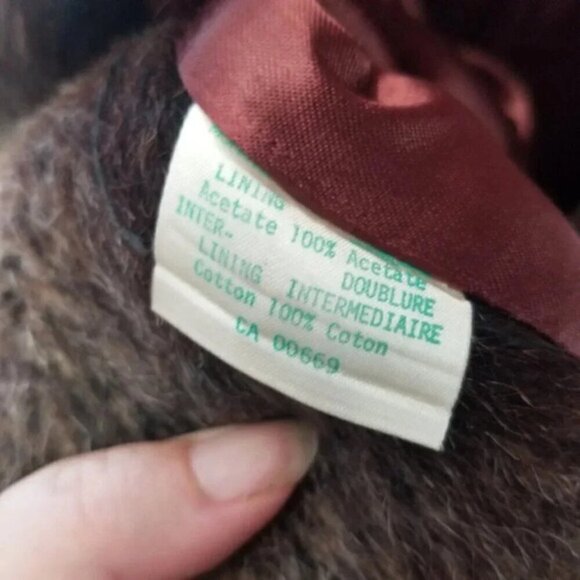 Vintage 100% Pure Mohair Belted Long Coat - Picture 4 of 16